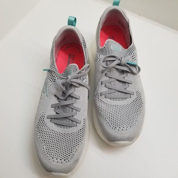 Skechers W/Ortholite Comfort Gray Shoes.   C2s1-12 - Picture 5 of 8